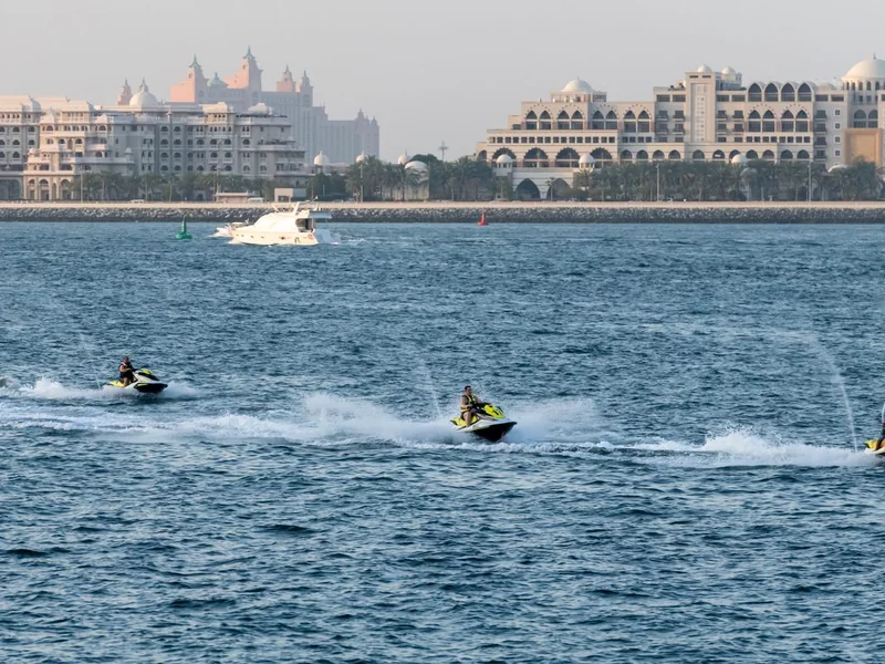 60-minute jet ski tour in Ras Al Khaimah along the Al Marjan Island resort coastline